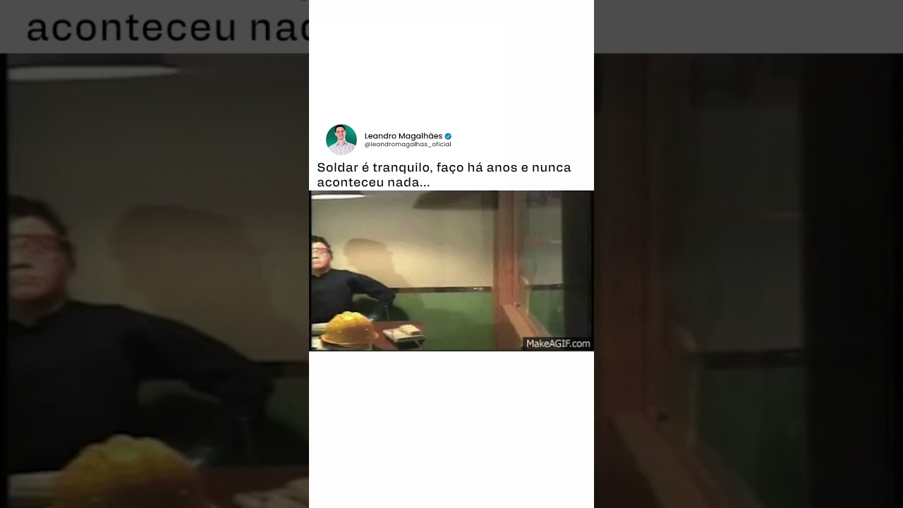 Soldar é tranquilo, faço há anos e nunca aconteceu nada...