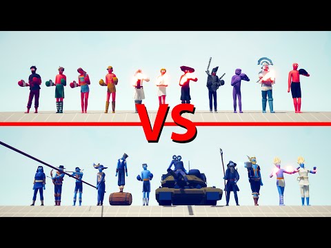 EXTENDED BOXERS Team vs LEGACY Team - Totally Accurate Battle Simulator TABS