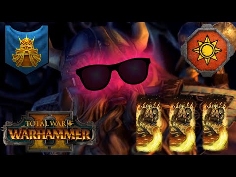 IRONDRAKE FRONT LINE. Ranged Themed Build. Dwarfs Vs Lizardmen, Total War Warhammer 2, Multiplayer