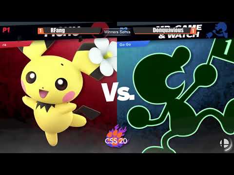Clemson Smash Series 20 - WS - RFang (Pichu) vs Donquavious (Greninja, Mr. Game and Watch) - SSBU