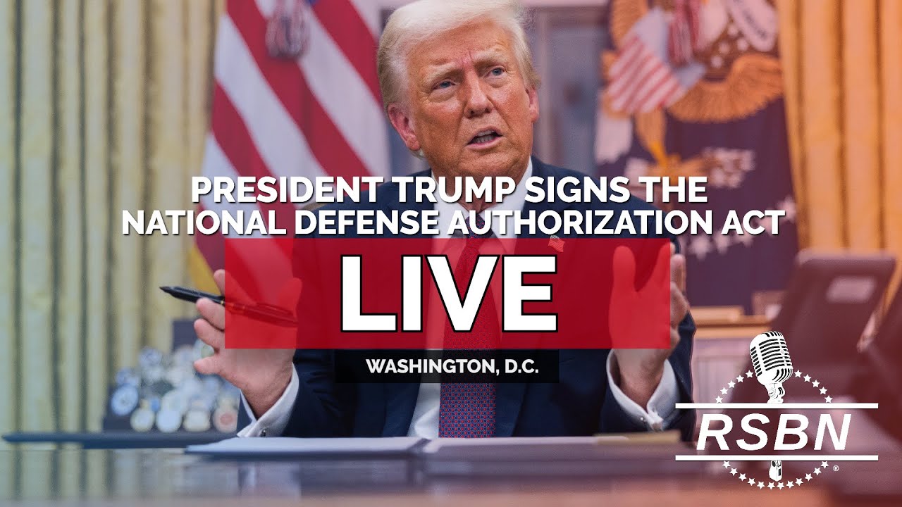 LIVE: President Trump Signs the National Defense Authorization Act - 12/18/25