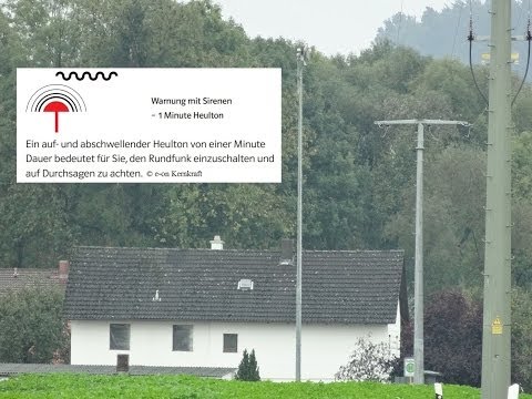 Sirenenalarm Bevölkerungswarnung Bayern 2013