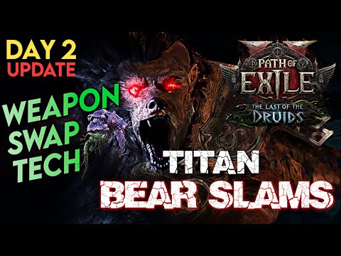 New WARCRY SWAP TECH! | BEAR SLAMS Titan - Day 2 Build Update | Path of Exile 2 Patch 0.4