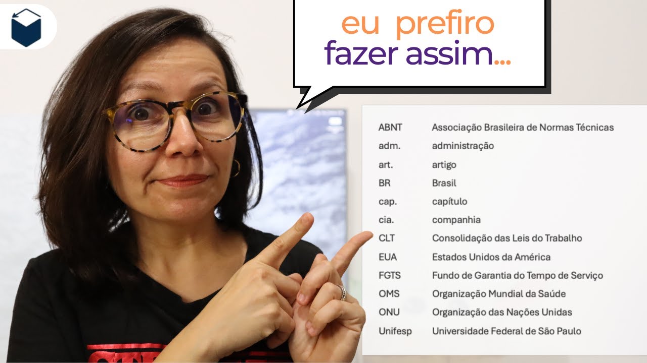 Como fazer Lista de Siglas e Abreviaturas no Word