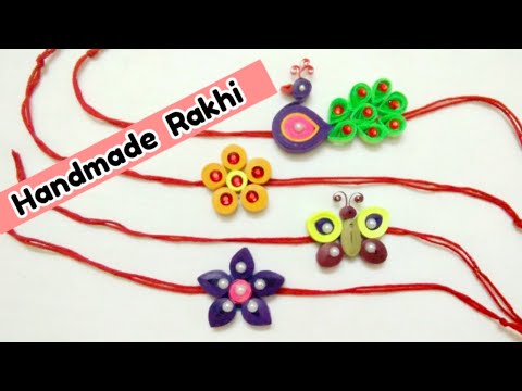 Handmade rakhi |  handmade rakhi at home | easy way to make rakhi at home |