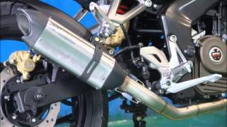 preview picture of video 'Muffler Sound R9 Valencia Stainless Series Kawasaki Bajaj Pulsar 200NS'