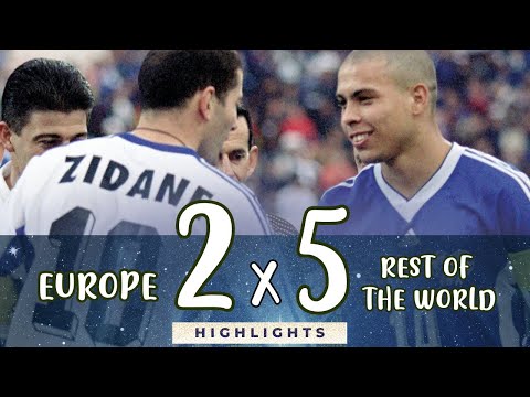 TEAM RONALDO 5-2 TEAM ZIDANE 1997 | Brazilian humiliates Europe