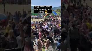 Download lagu Kuda Menari Khas Mandar  Yang Naik Sampai Jantungan #reels mp3