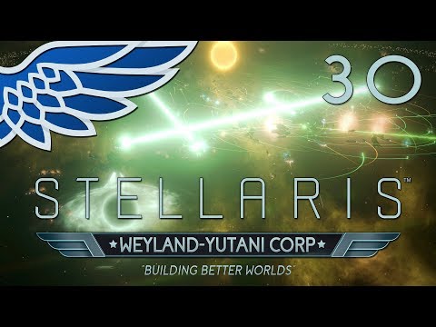 STELLARIS MEGACORP 2.2 | L-Gate Bombardment 30 - Weyland Yutani Let's Play Gameplay