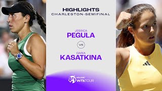 Теннис Jessica Pegula vs. Daria Kasatkina | 2024 Charleston Semifinal | WTA Match Highlights