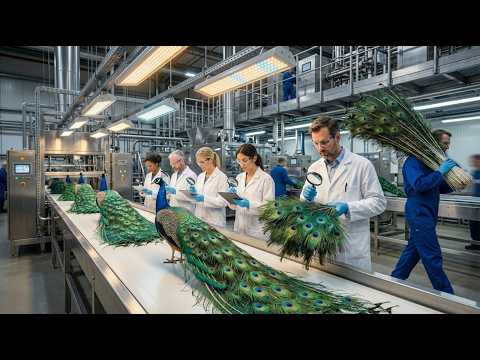 Inside an Artificial Peacock Feather Factory | AI & Lab-Based Manufacturing Process