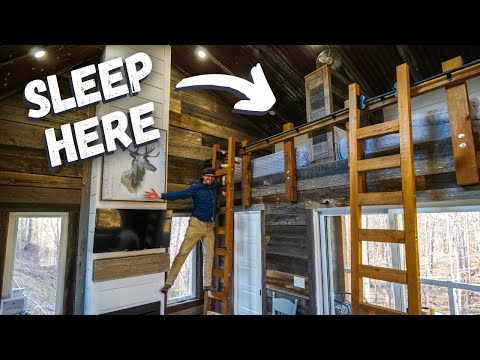 住在海灘邊的TINY HOUSE裡？ (Staying in a TINY HOUSE by the BEACH ??️ | Tour of BUNKIE with Loft Bed in Ontario, Canada!)