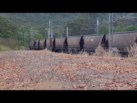 PN PH001 loaded coal train headed to hay point coal terminal 20 sept