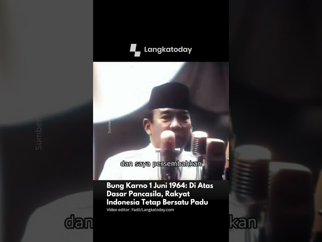 Refleksi Hari Lahir Pancasila, Mengingat Kembali Pesan Persatuan Bung Karno
