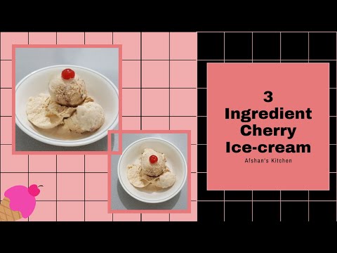 3 Ingredient Cherry Ice-cream | Afshan's Kitchen
