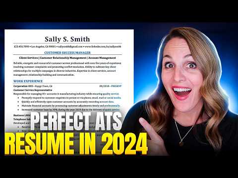 THE PERFECT RESUME TO BEAT THE ATS IN 2024 | FREE TEMPLATE INSIDE!