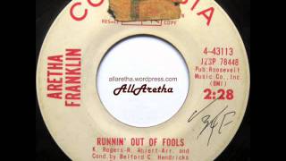 Aretha Franklin - Runnin&#39; Out Of Fools / It&#39;s Just A Matter Of Time - 7″ DJ Promo - 1964