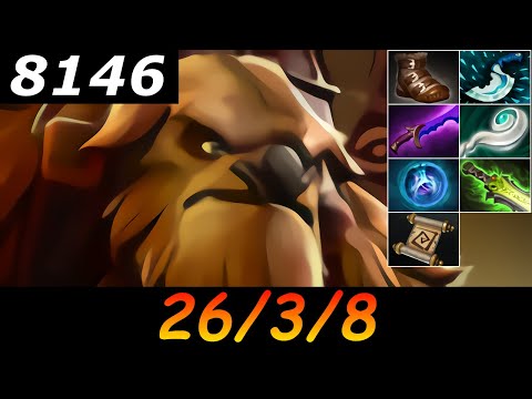Dota 2 Earthshaker 8146 MMR 26/3/8 (Kills/Deaths/Assists) Ranked Full Gameplay