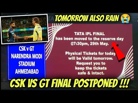 Match Postponed 🤯 CSK vs GT Final Rain News IPL 2023