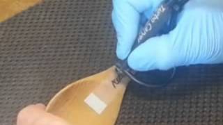 Carving Words On A Wooden Spoon