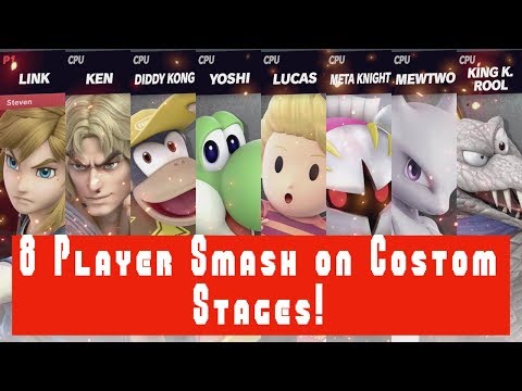 8 Player Support for Custom Stages!