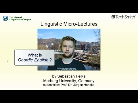 VAR_019 - Linguistic Micro-Lectures: Geordie English