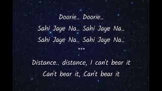 Doorie (Atif Aslam) lyrics | English Translation #doorie #atifaslam