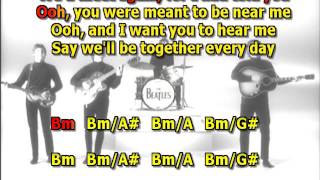 Got to get to into my life Beatles best karaoke instrumental lyrics chords