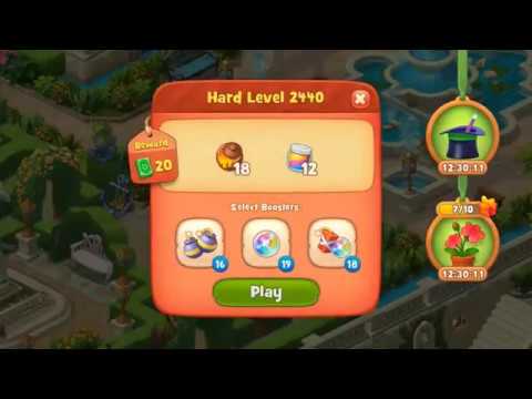 Gardenscapes Hard Level 2440