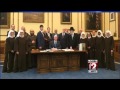 Indiana Gov. Pence signs religious objections.