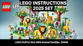 LEGO INSTRUCTIONS: Build the FUN LEGO DUPLO Wild Animal Families 10446 – Play & Learn for Toddlers!