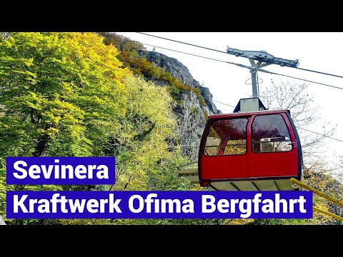 Kraftwerksbahn Sevinera Bergfahrt - Seilbahn Ofima Kraftwerke - Schweiz