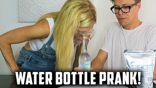 HILARIOUS WATER BOTTLE PRANK ON REBECCA! (DAY 160) comp