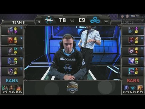 Team 8 vs Cloud 9 TIE-BREAKER HIGHLIGHTS | Week 9 Day 2 NA LCS Summer Split 2015 S5 | T8 vs C9 W9D2