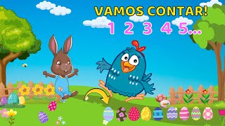 Contando os Ovos de Páscoa - Contando de 1 a 20