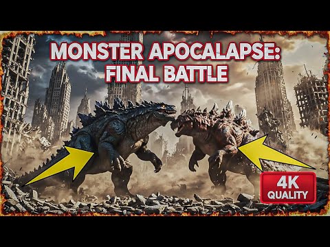 BLACK MONSTER VS WHITE MONSTER | KING KONG–STYLE CITY WAR | The Revenge of the Beasts 4K