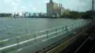 preview picture of video 'Crossing the Raritan River  in a Train - New Jersey - Perth Amboy / South Amboy'