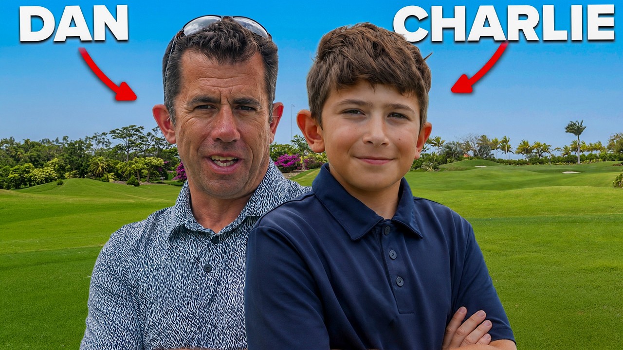 Can Dan beat his son around a Par 3 course?