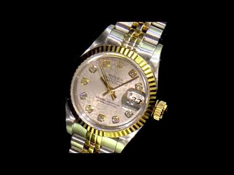 Lady's 18k Yellow Gold/Stainless Steel Rolex Datejust Automatic Wristwatch