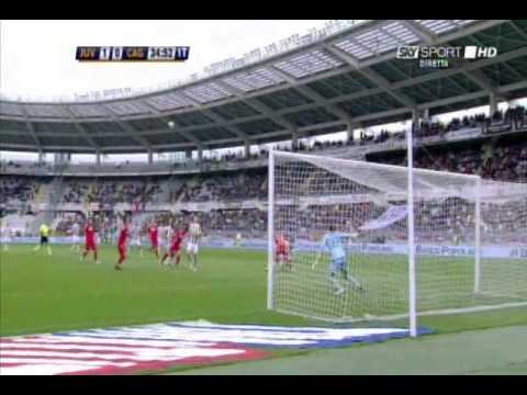 Juventus - Cagliari  11/04/2010 Il gol di Chiellini