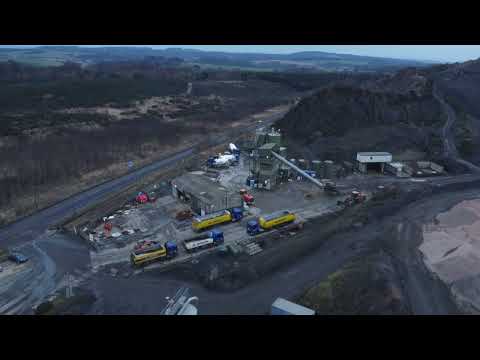 Breedon Orrock Quarry from the air