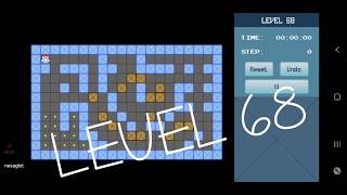 Classic Sokoban Level 68 | without UNDO | Solution 1 - 90