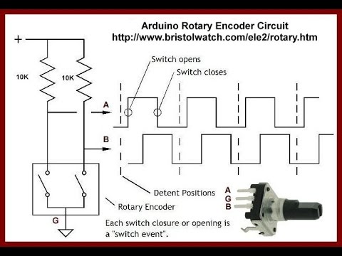 Arduino Rotary Encoder Circuit Tutorial with Interrupts