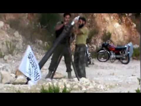 استهداف مقرات النظام من قبل كتيبة الظاهر بيبرس في قرية بلاطة في ريف اللاذقية