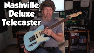 Video thumbnail for Fender Deluxe Nashville Telecaster - Daphne Blue by Rich Bischoff