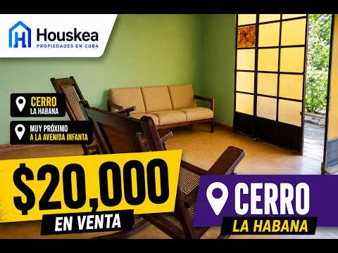 Casa en venta en la Habana, cerro 20 k