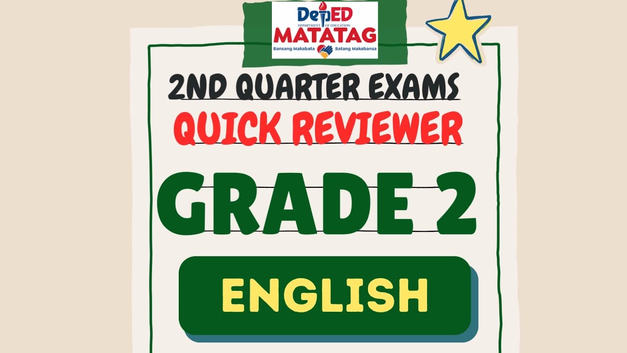 DepEd Grade 2 English 2 2nd Periodical Test Reviewer | Teachers FREE