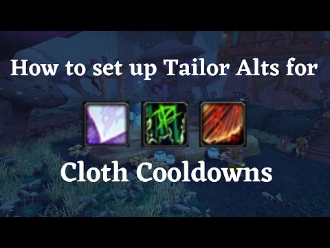 How to set up Tailoring Alts in WoW TBC Classic to make Spellcloth Shadowcloth and Primal Mooncloth