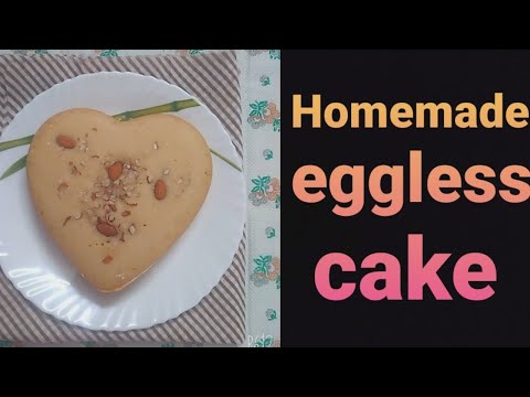 Homemade eggless cake