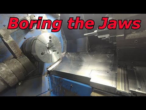 Boring the Jaws on the Mazak CNC Lathe
